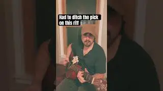 Riff from Danny Gatton&rsquo;s &ldquo;Tips & Licks&rdquo; had to ditch pick though #guitar #folk #fingerstyleguitar