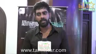 Ashwin Jerome at Yaanum Theeyavan Movie Team Interview