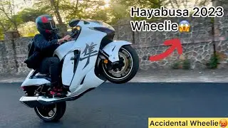 Hayabusa 2023 Accidental wheelie!!😱