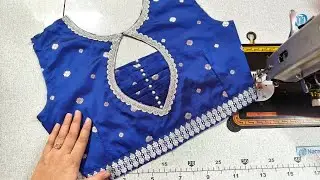 Уникальная модель блузки с вырезом-лодочкой и дизайном спинки, полный пошаговый урок по крою и по...
