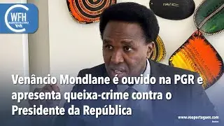 Washington Fora d&rsquo;Horas: Ven&acirc;ncio Mondlane apresenta queixa-crime contra o Presidente da Rep&uacute;blica