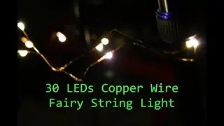 3M 30 LEDs Copper Wire Fairy String Light AA Battery