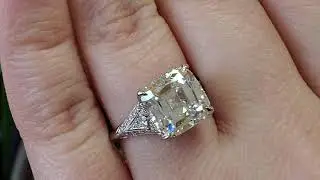 5.35 ct Tiffany & Co Platinum Legacy Cushion Cut Diamond Engagement Ring 5.07 F/VVS1 $570k