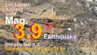 China: Kashmir-Xinjiang Border Region on Saturday, May 3, 2025, at 02:26 am (GMT 8) Earthquake tod