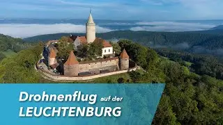 Flug mit der Drohne auf der Leuchtenburg