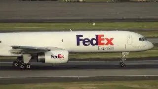 FedEx 757-200 [N962FD] Takeoff Portland Airport (PDX)