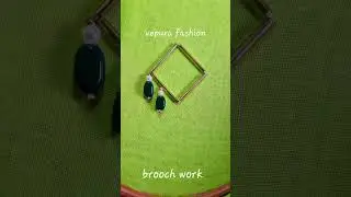 how to do brooch work brooches design for blouse chudithar flower brooch class in tamil aari zardosi