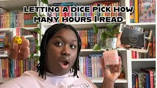 letting a dice pick how many hours I read 🎲📚