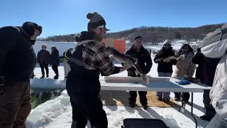 2023 Healthy Lake Ice fishing Derby Fun Experience - Pelican Lake Manitoba Canada