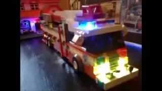 [Lego FDNY] Squad 6 & Ladder 6 with working LED's [Mocpages.com]