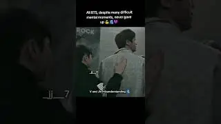 V, JK, Suga and Jin, the most difficult mental moments 🫂💜 #bts