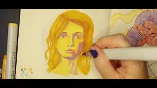 Sketch with me - quick sketch using Copic markers