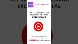 Excel SUM Function Variations | SUBTOTAL Tutorial