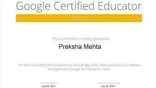 Benefits of doing GCE Level 1 | Reasons for becoming Google Certified Educator | Learnings from GCE