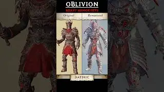 Oblivion Remastered - Heavy Armor Comparison #oblivionremastered #armor #oblivion #tesiv #shorts