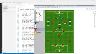 Interactive Football Team Formation Editor in JavaScript