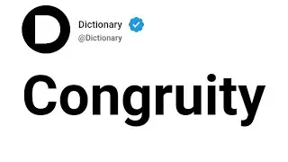 Congruity Meaning In English