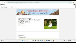 English Names that are Most Beautiful | Daily News @engoo