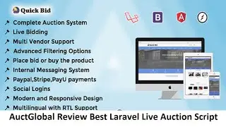 AuctGlobal Review Best Laravel Live Auction Script