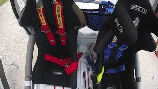 peugeot 106 rallye s1 cleaning and bucket seats and led lights assembly time lapse