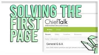 Solving The First Page Chief Architect Forums Q&A, Number 5