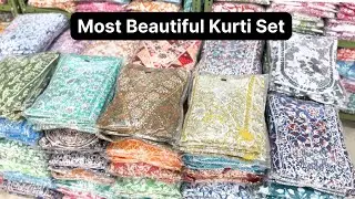 BIGGEST KURTI PANT SET WHOLESALE PRICE IN JSR FAHION JAIPUR MARET BEST KURTI COLLECTIONS