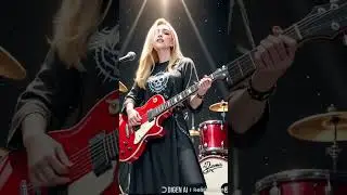 гитарное соло #2025 #нейросеть #music #ai #metal #rock #девушка