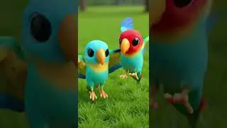 Parrot Party Song | Colorful Dance Adventure for Kids | Cute 3D Cartoon Jungle Fun! 🎉 #kidssong