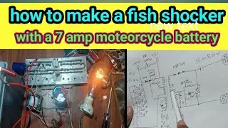 how to make a fish shocker (diy fish stunner ) setrum ikan