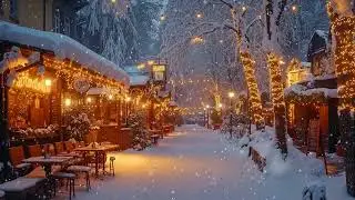 Moody Winter Street Jazz 🌌 Smooth Jazz Music for Urban Nights and Focus