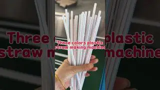 Cheap price three colors plastic straw making machine, plastic straw extruder machine