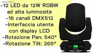 Soundsation Mhl12-12w RGBW - Testa Mobile Beam MultiFunctional