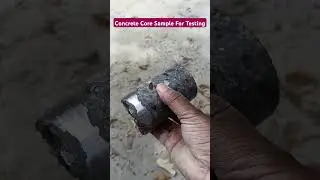 Concrete Core Sample For Testing #materialtesting