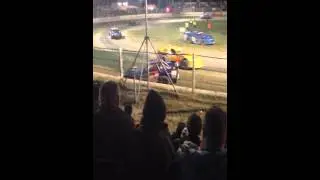 Meeanee speedway bk pro dirt series 2014/15 super saloon flip