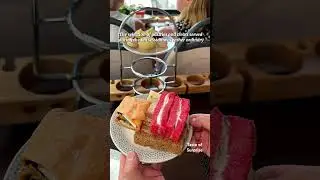 Afternoon tea bus with golden tour #afternoontea #britishfood #goldentour #london #sightseeing #fyp