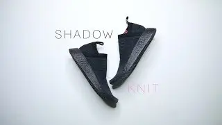Adidas NMD CS2 TRIPLE BLACK SHADOW KNIT // Black Panther