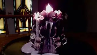 Fiery Highlights - Purple Hand Carved Pillar Candle Time-Lapse