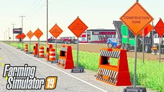 BUILDING A POLICE STATION FS19 (Nebraska Lands USA) FARMING SIMULATOR 19
