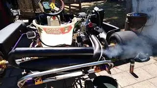 Rotax fr125 first start after top end rebiuld