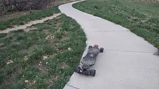 Electric Skateboard+Madwheels V2 night ride