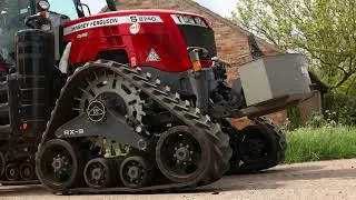 Massey Ferguson 8740 on Poluzzi's RX9-2430 tracks conversion.