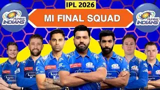 IPL 2026 | Mumbai Indians Full Players List | MI New Squad 2026 | MI Final Squad 2026 | MI 2026