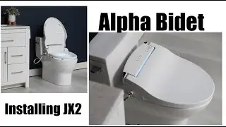Установка биде Alpha JX2. Подогрев сиденья, тёплая вода, тёплый фен и пульт дистанционного управл...