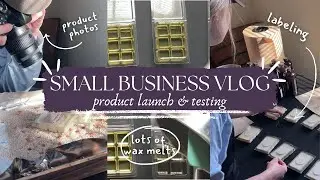 *realistic* WEEK IN MY LIFE STARTING SMALL BUSINESS | testing, launching new scents, product photos