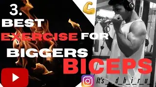 3 BEST EXERCISE FOR BIGGER BICEPS 💪#dhiraj fitness