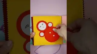 Unicorn baby girl Quiet Book includes 8 felt pages. Personalized sensory book for 1 year. Learning a