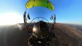 First flight on the sp140 electric paramotor