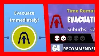 Evacuate Immediately ! : Complete an Evacuate the Shelter mission in a 64+ zone || Fortnite STW