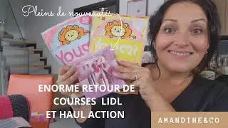 &Eacute;norme retour de courses Lidl (167&euro;) et haul Action