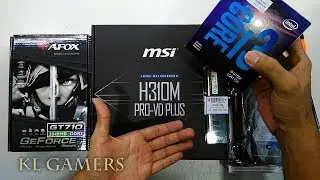 intel Core i3 9100F 8GB DDR4 RAM msi H310M PRO-VD PLUS WD 1TB AFOX GT710 Budget PC Build 2019